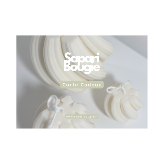 Carte Cadeau Sapari Bougie 🎁